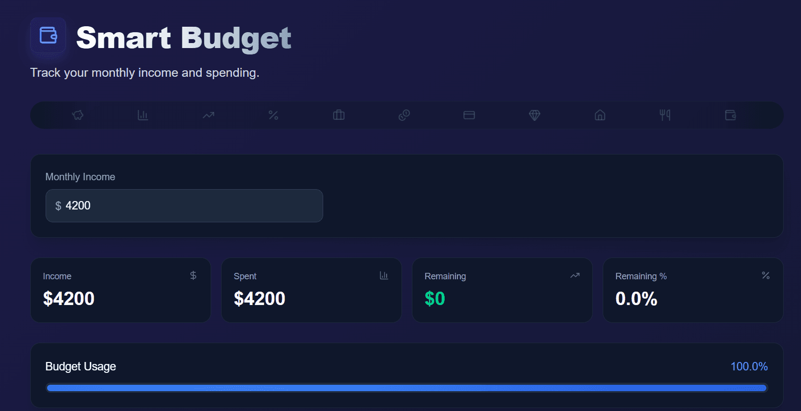 Smart Budget screenshot