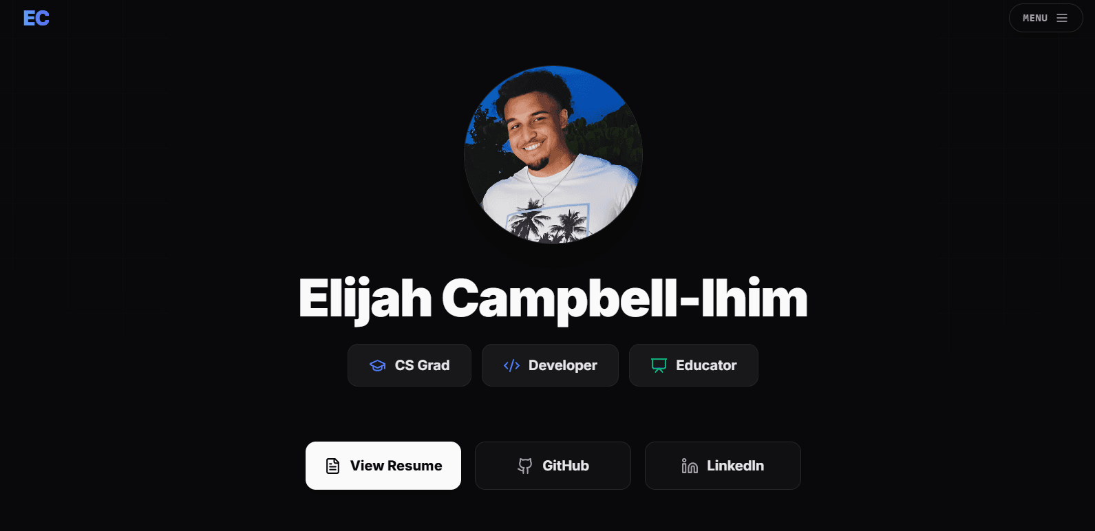 Portfolio Website screenshot